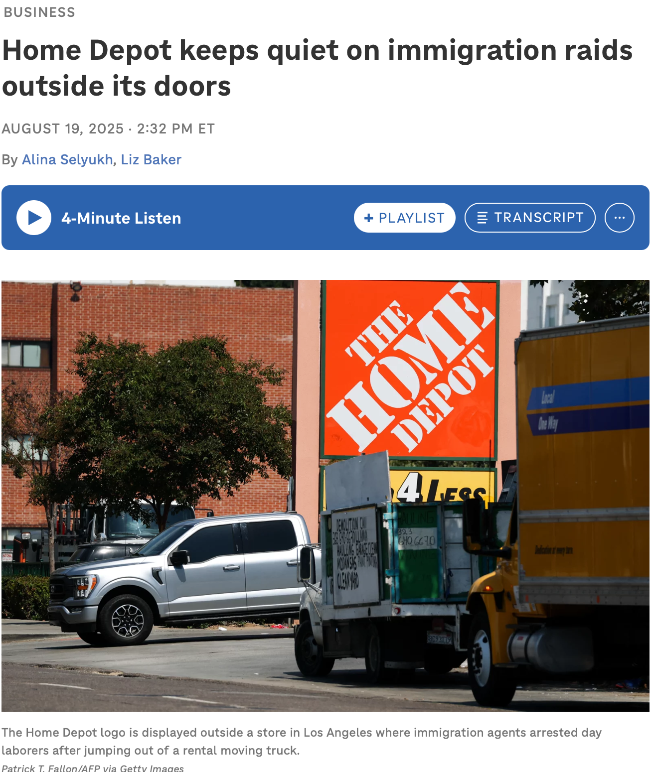 home depot raids
